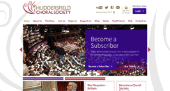 Desktop Screenshot of huddersfieldchoral.com